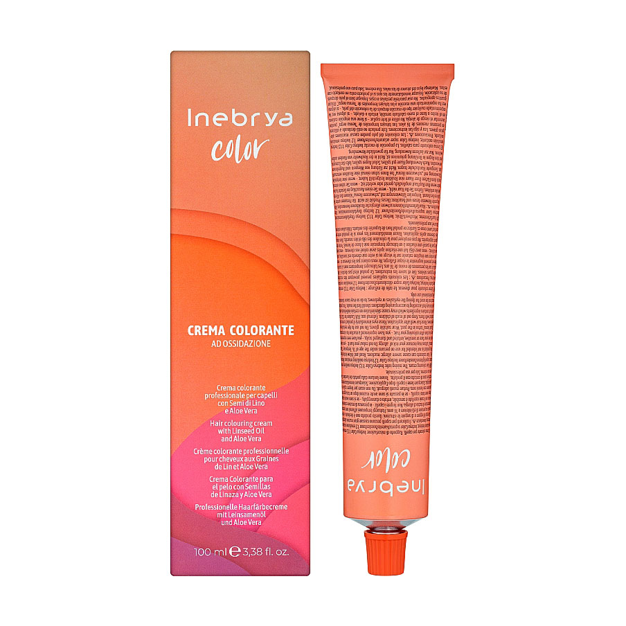 Перманентна крем-фарба для волосся Inebrya Color 6/0 Dark Blonde, 100 мл